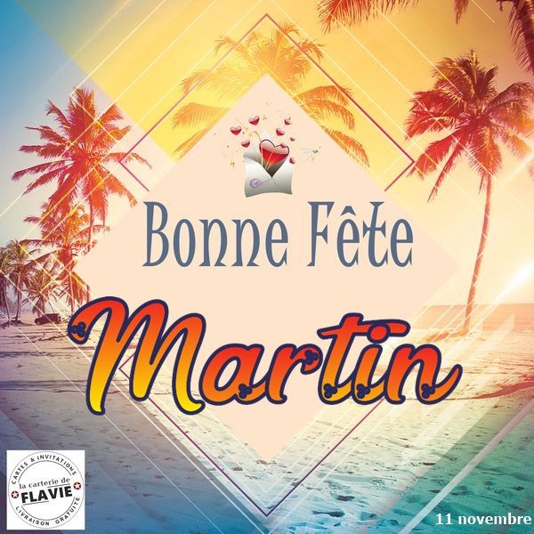En ce 11 novembre, nous souhaitons une bonne fête aux Martin