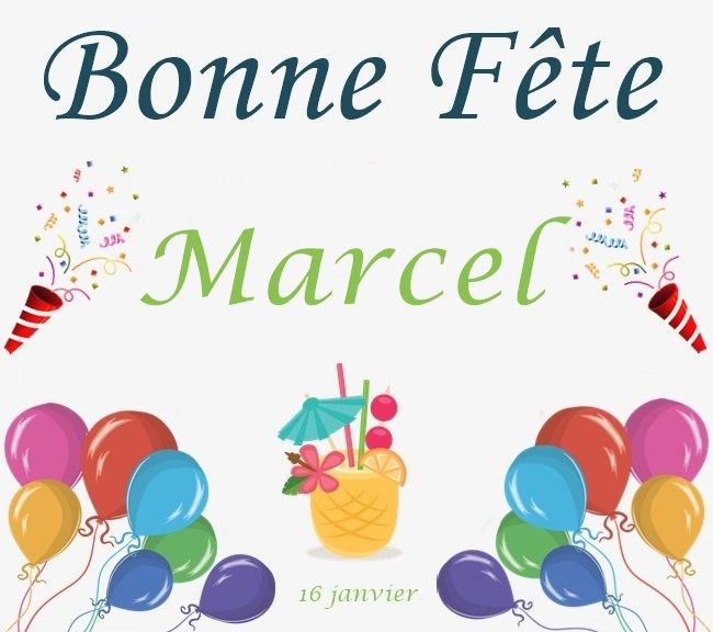 En ce 16 janvier, nous souhaitons une bonne fête aux Marcel :)