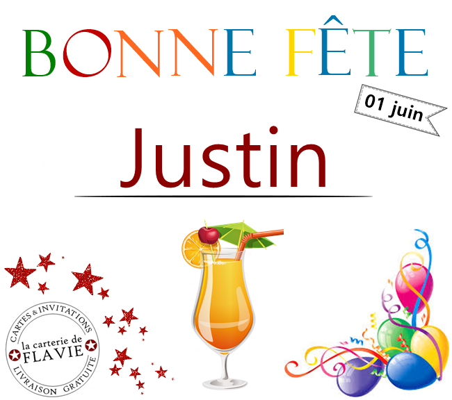 En ce 1er juin, nous souhaitons une bonne fête à Justin