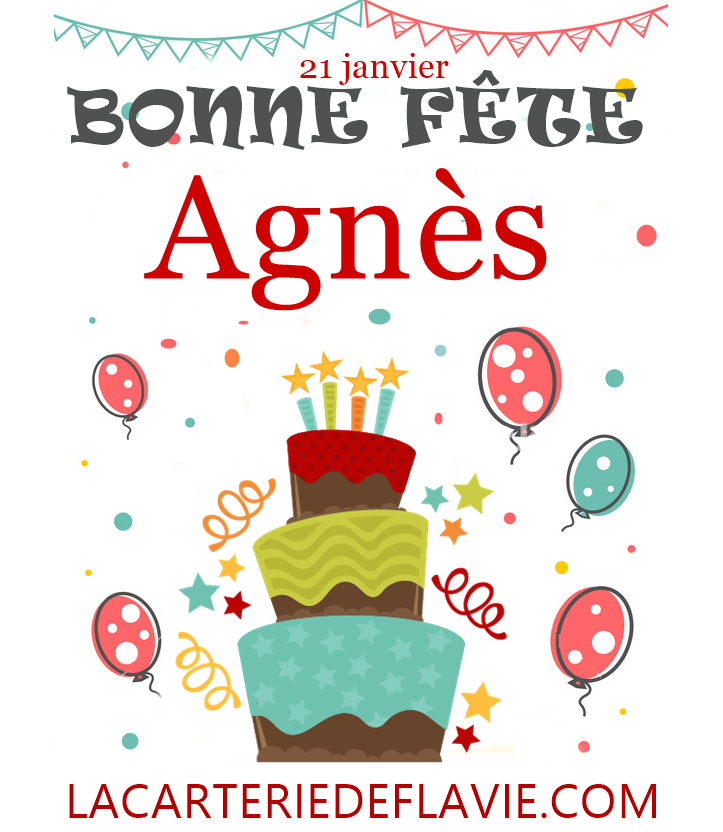 En ce 21 janvier nous souhaitons une bonne fête à Agnès