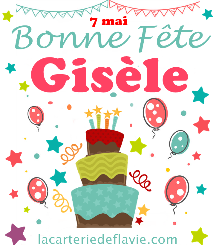 En ce 7 mai nous souhaitons une bonne fête à Gisèle :)