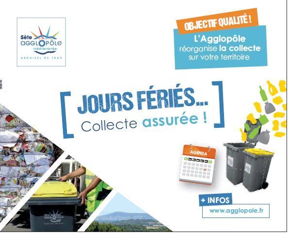 publicité jours féries collecte assurée 