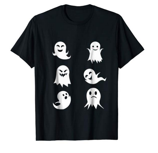 Gost Boo Emoji T-Shirt Halloween Costume