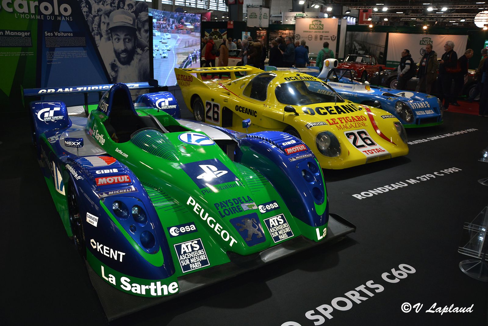 Courage Pescarolo C60 #03, Rondeau M379C #06 et Matra MS 670B #06, Hommage à Henri Pescarolo Retromobile 2020.
