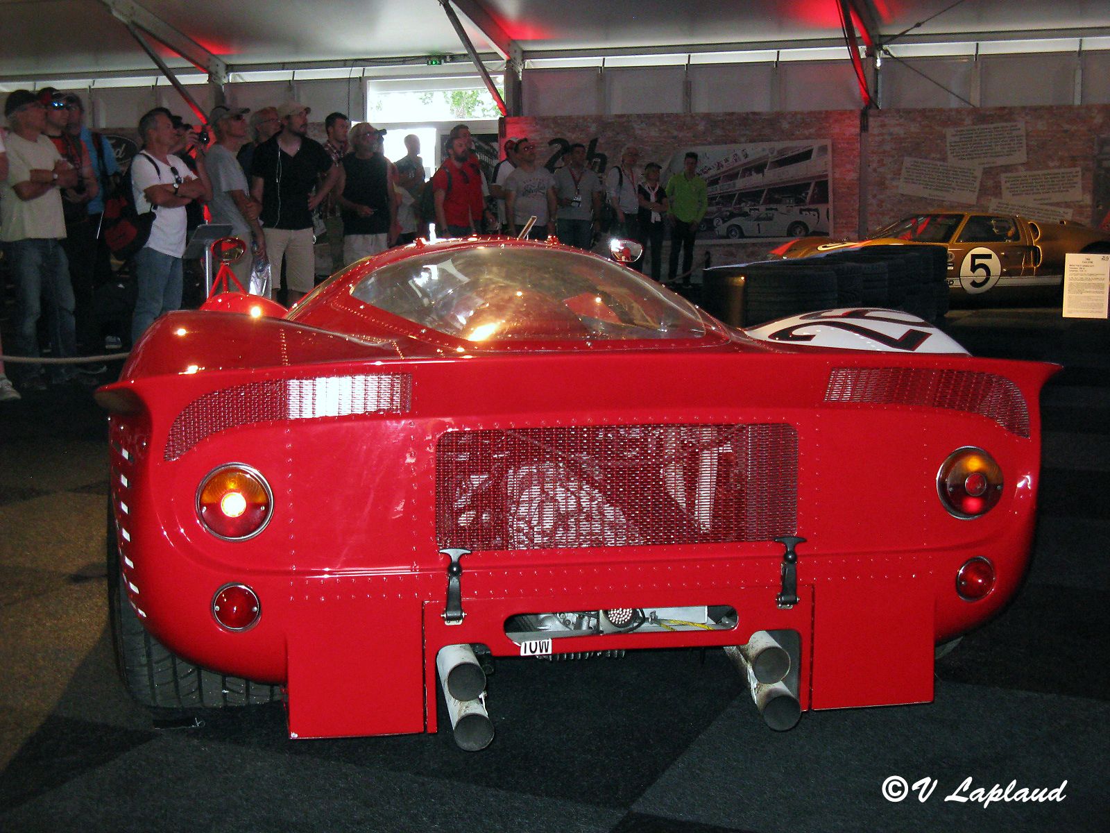 Ferrari 412P #0844 Exposition Ford/Ferrari 24 Heures du Mans 2015.
