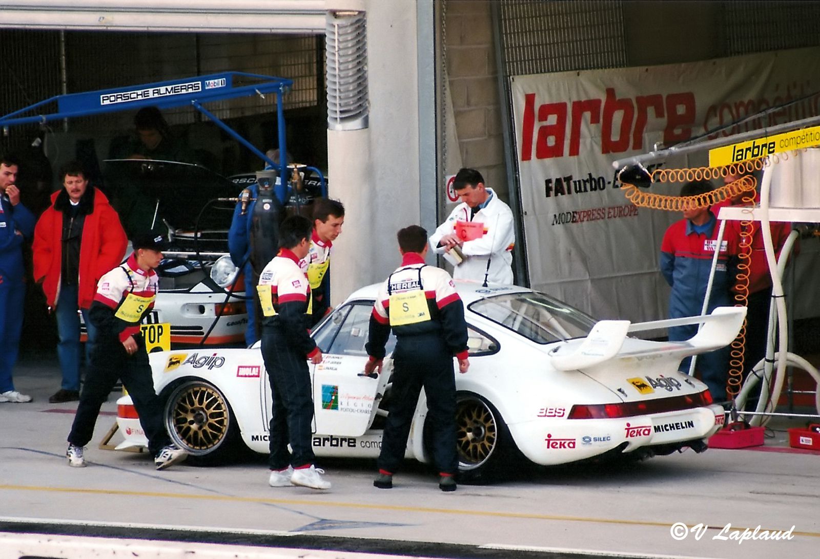 Porsche 911 Turbo S LM Essais Préliminaires des 24 Heures du Mans 1994  Dominique Dupuy.