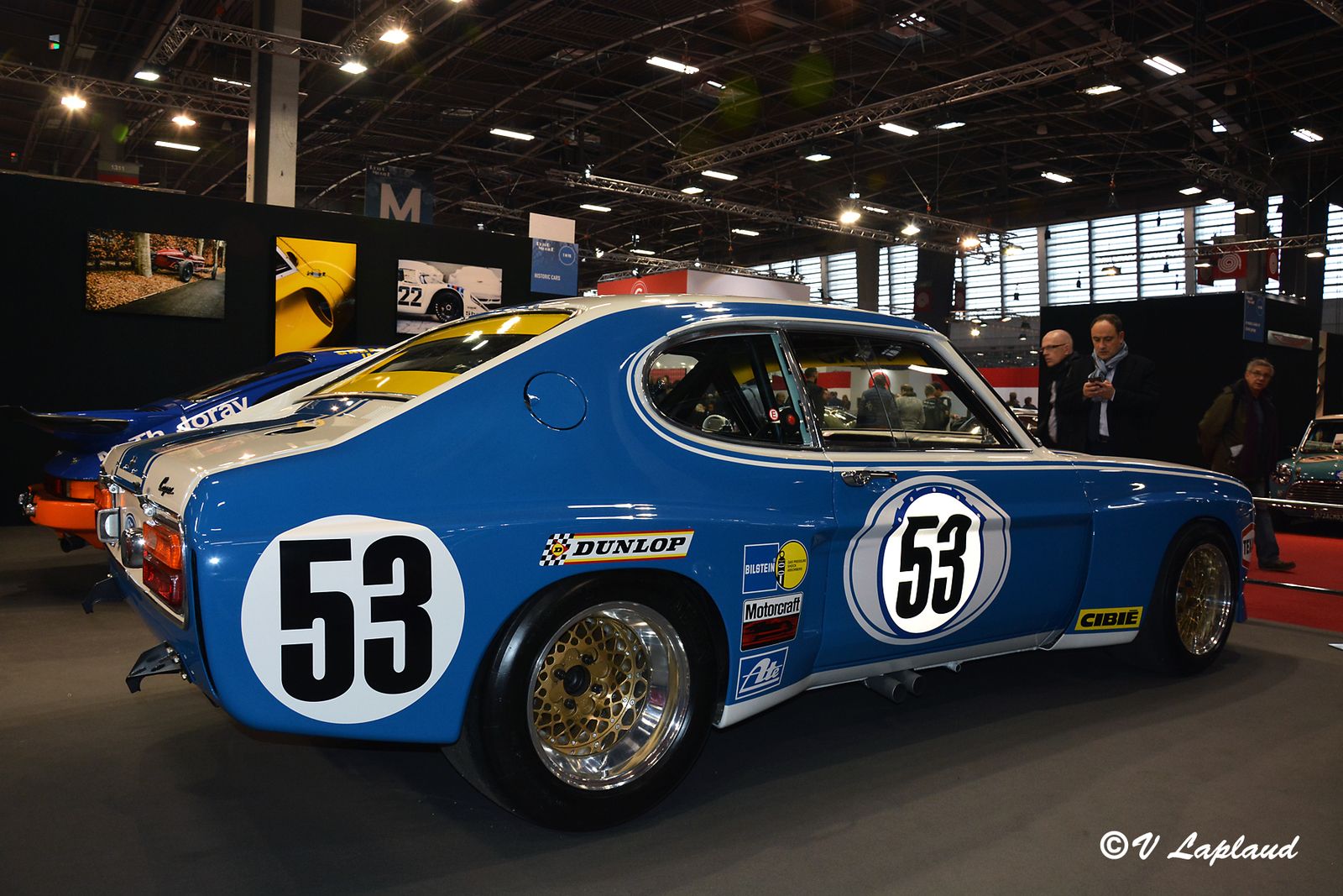 Ford Capri LV #GAECLJ19997 à Retromobile en 2019.