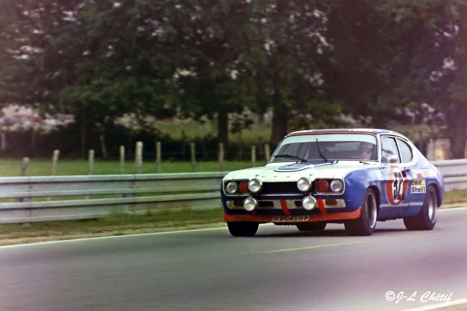 Ford Capri 2600 RS n°52 Dieter Glemser et Alex Soler-Roig 11ème des 24 Heures du Mans 1972.