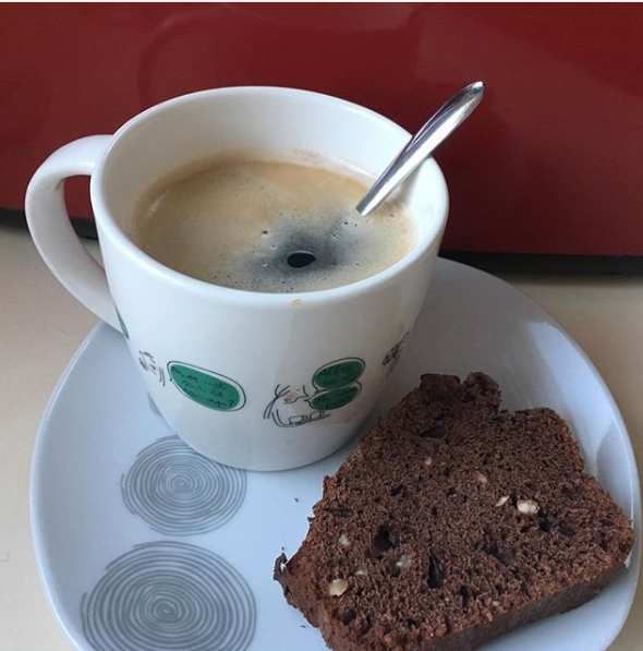 Gateaux yaourt - cacao - noisettes - fait maison - petit dejeuné