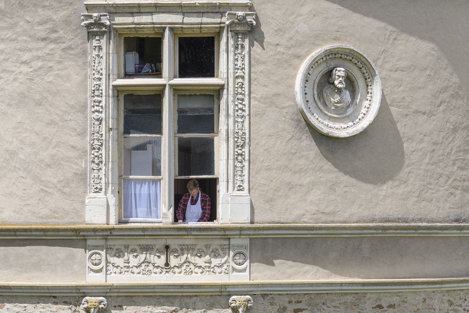 Quelques photos de Jean au château du Lude.