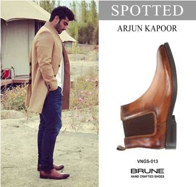 Bollywood actor Arjun Kapoor spotted in Voganow handcrafted leather boots