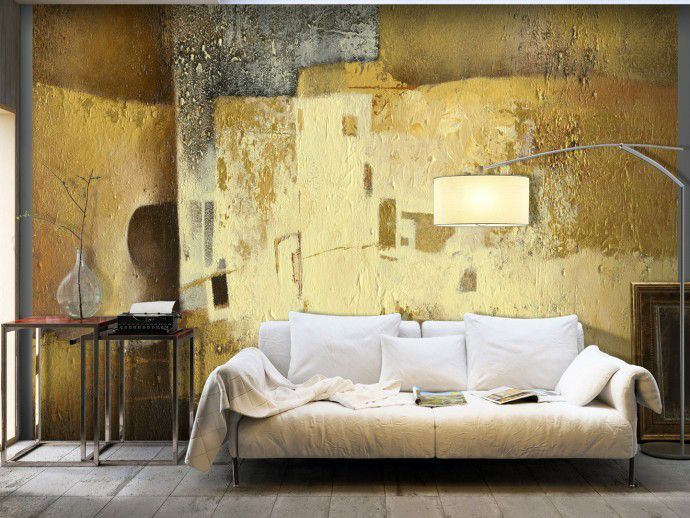 Tapete Gold: Metallic-Look in deinem Wohnzimmer