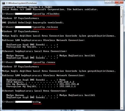 Dns ÖnBellek MSDOS