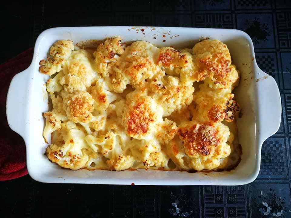 Chou Fleur A La Bechamel Allege Gratine Au Parmesan Quoi De Bon