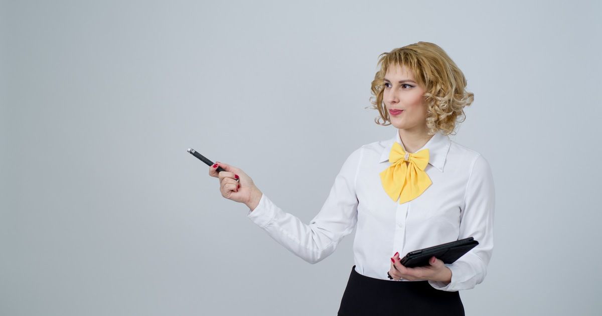 Femme experte de son sujet