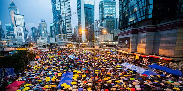 La révolution des parapluies de Hong Kong