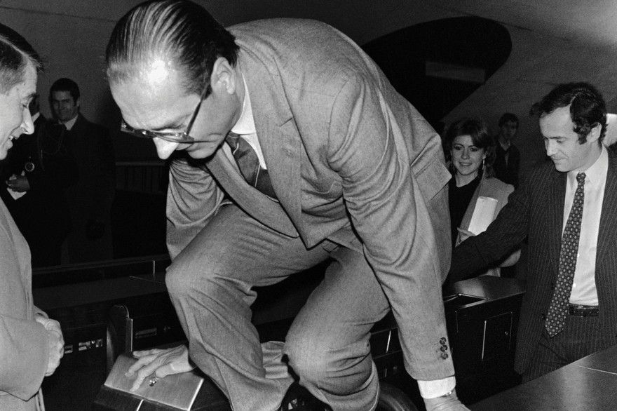 Chirac dans le métro