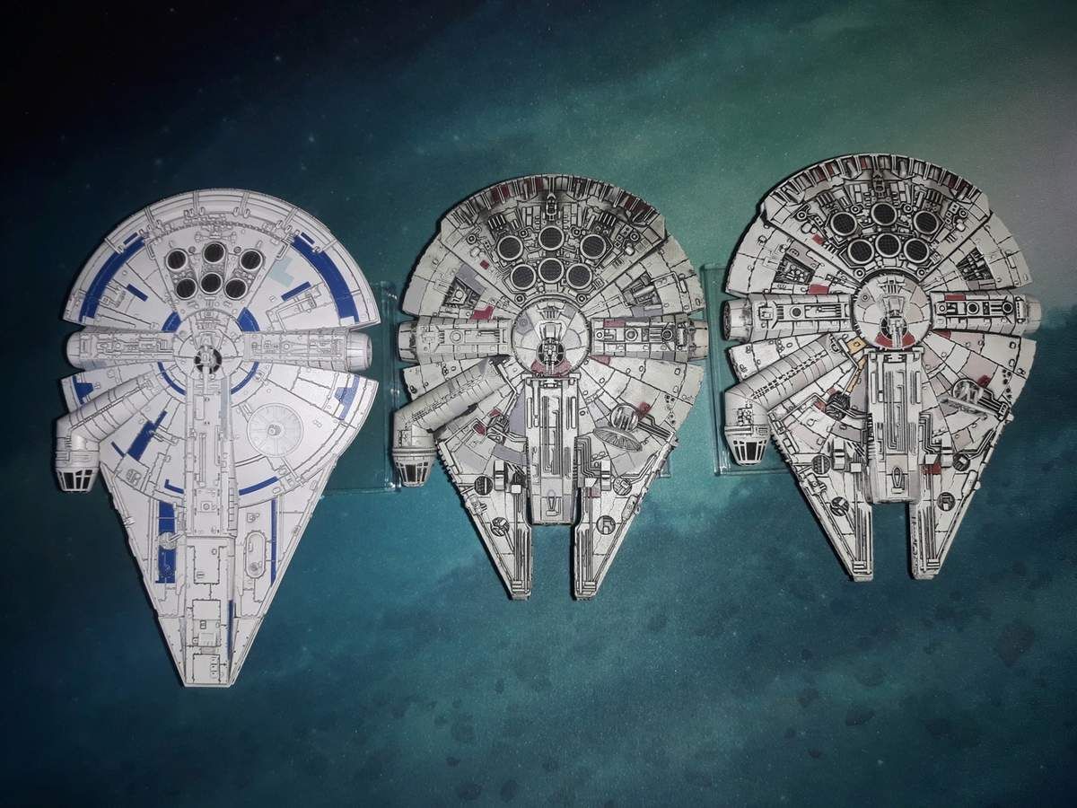 YT-1300 Faucon Millenium, vue de profil arrière