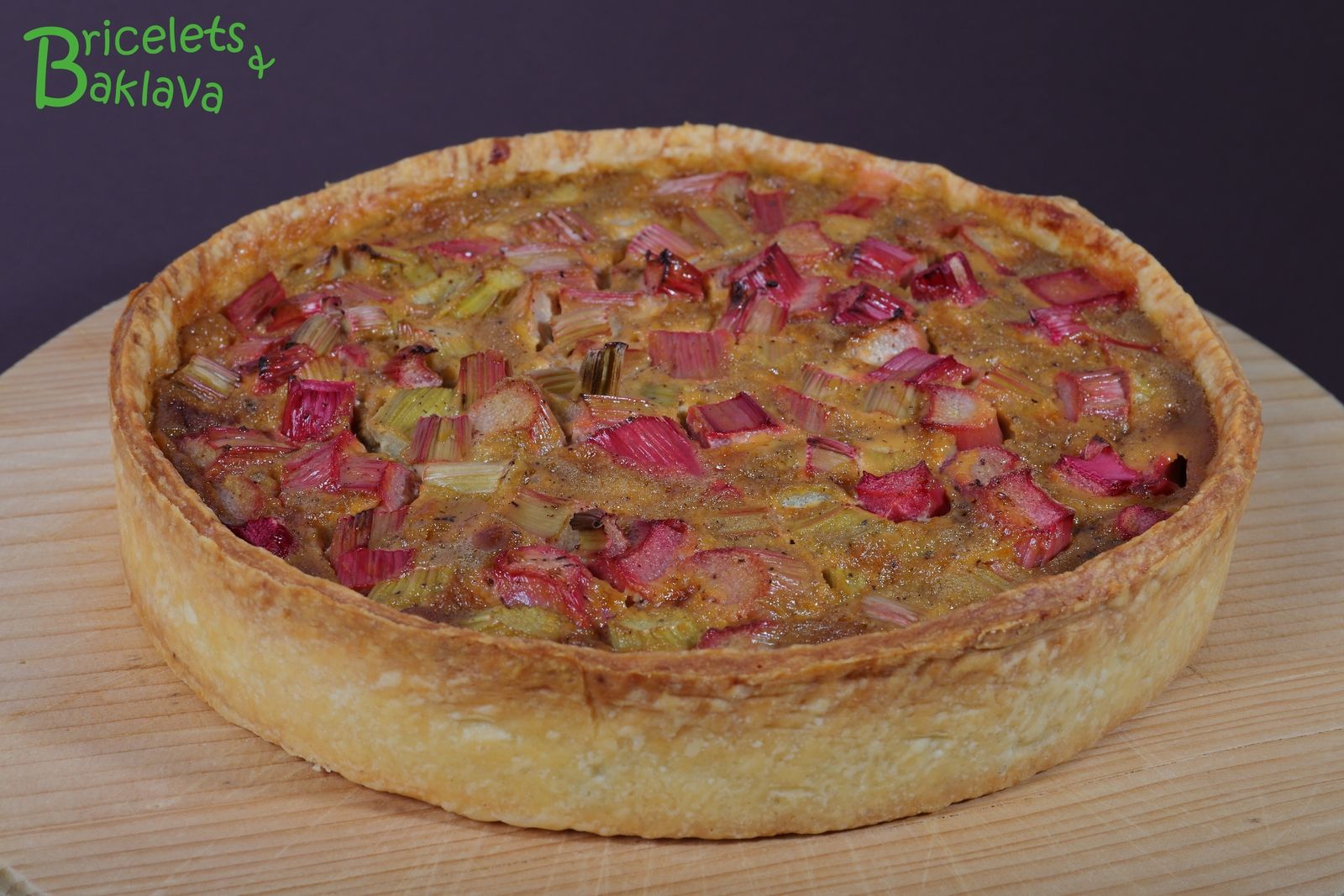 L'excellentissime tarte à la rhubarbe - Bricelet & Baklava