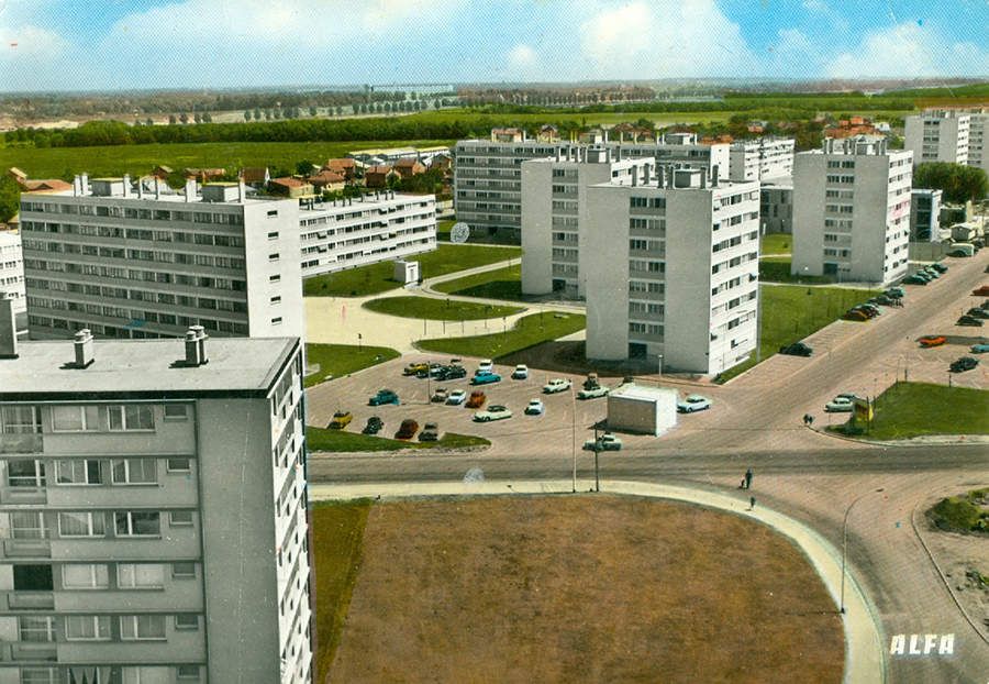 Le quartier de la Ferme du Temple dans les années 60