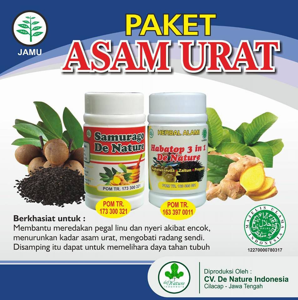 Obat Asam Urat Tinggi - Obat herbal De Nature