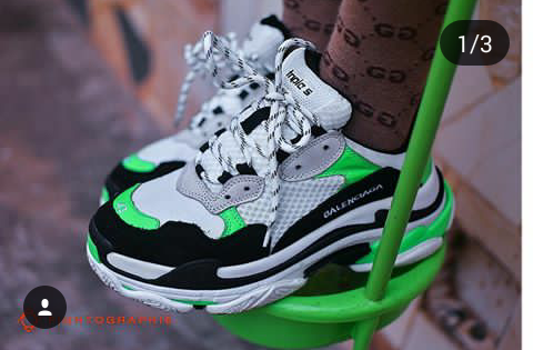 The best Balenciaga Triple S Trainers Green Pinterest