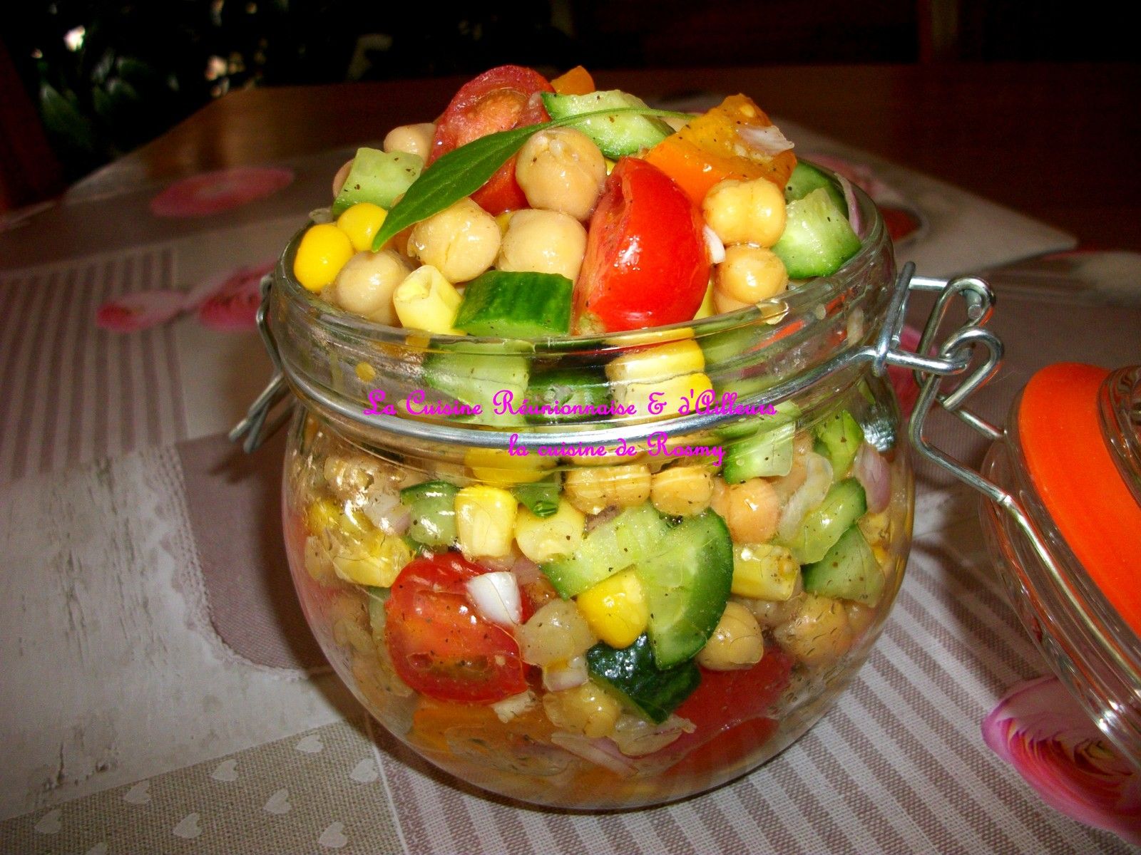 SALADE DE POIS CHICHES, TOMATES & CONCOMBRES - La Cuisine Réunionnaise