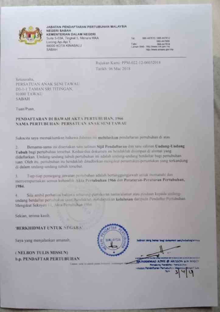 ASET- Info tentang Persatuan Anak Seni Tawau ( ASET) - Persatuan