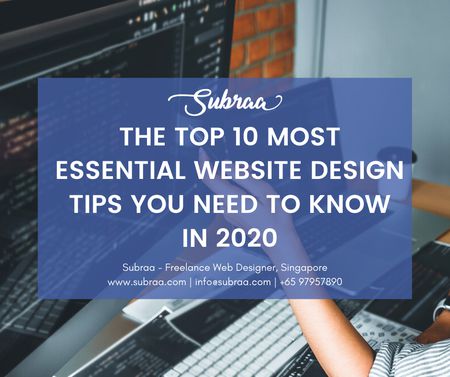 The Top 10 Most Essential Website Design Tips You Need To Know in 2020
