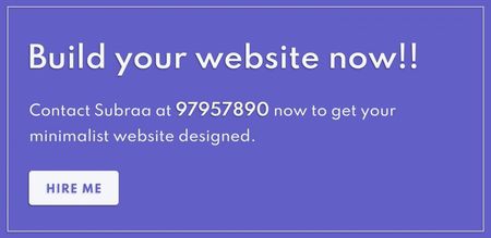 Subraa Offers web design services in Singapore with an affordable price
