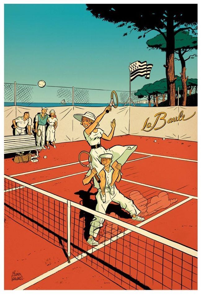 La Baule - Journée Belle Epoque au Garden tennis-club - 9 aout 2020 -  Ensemble en presqu'ile de Guérande