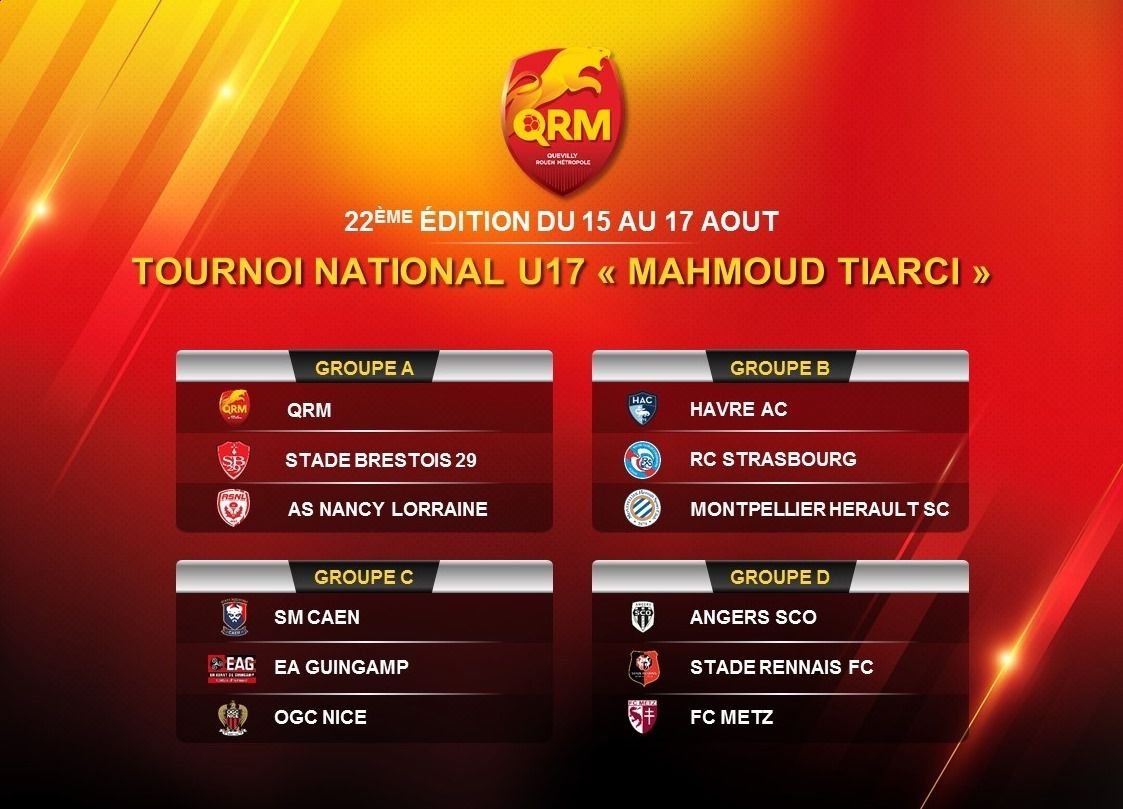 Le Plateau du tournoi U17 Mahmoud-Tiarci