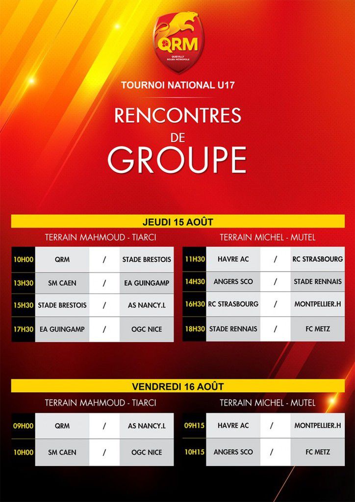 Match de groupe du tournoi U17 Mahmoud-Tiarci