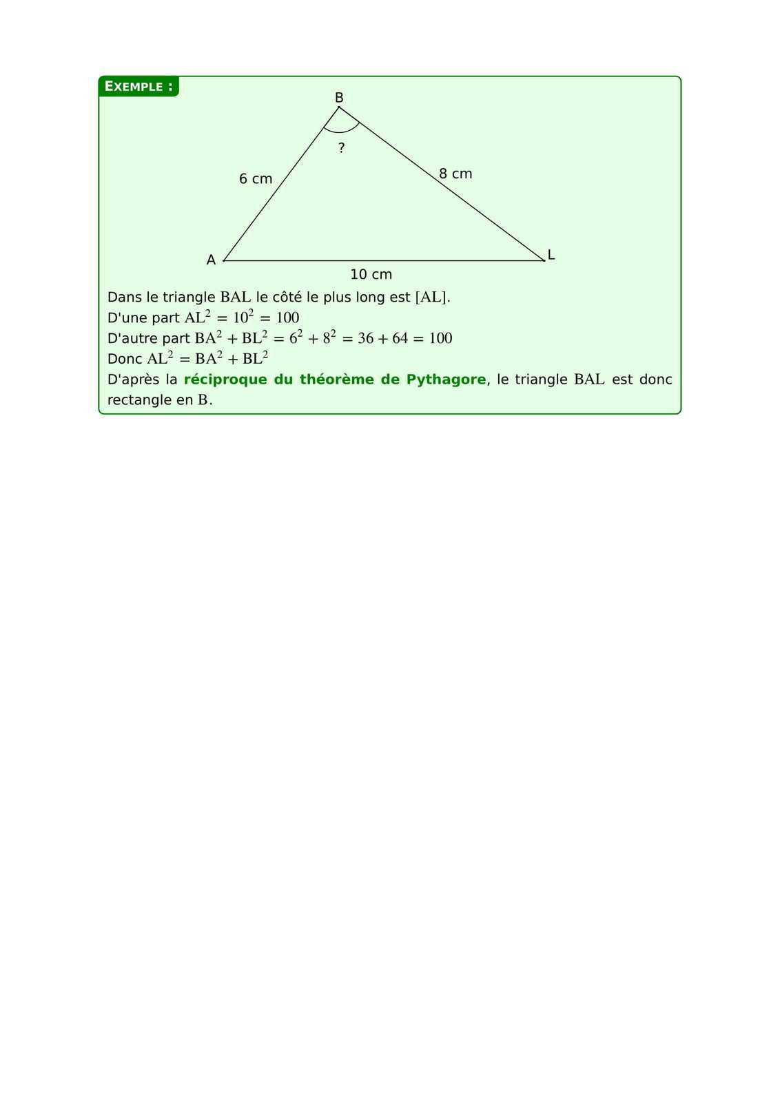Séquence 11 Réciproque et contraposée du théorème de Pythagore (4F et 4A) “Les hautes Séquence 11 Réciproque et contraposée du théorème de Pythagore (4F et 4A) “Les hautes