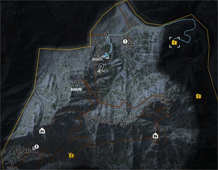 The tacmap in Wildlands.