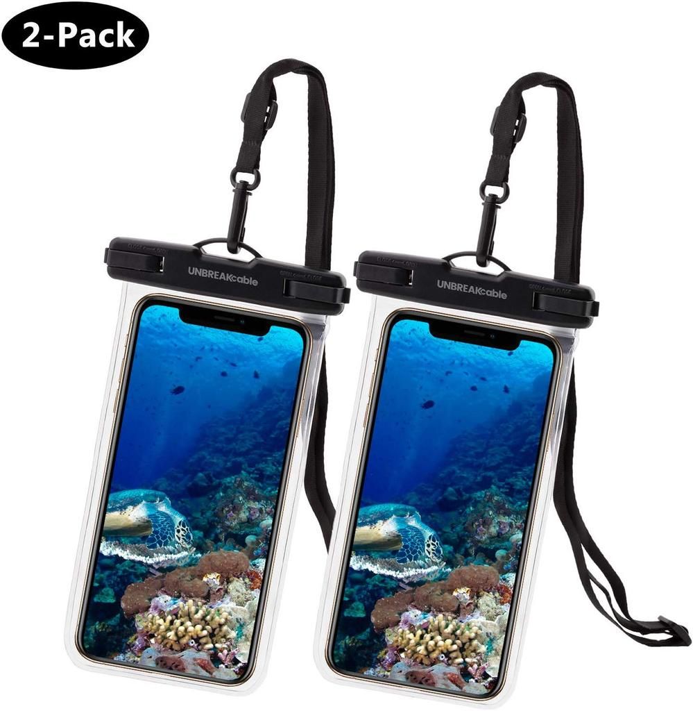 UNBREAKcable [2 Pack] Pochette ??tanche Smartphone - Sac ?�tanche IPX8 pour T?�l?�phones iPhone XS 