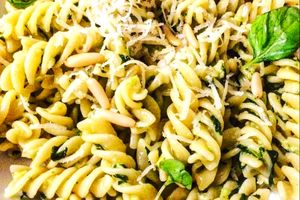 Pâtes au pesto fait maison