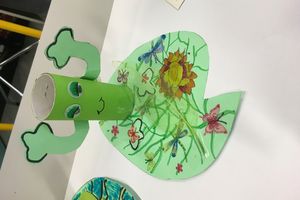 Pot à crayon en forme de grenouille
