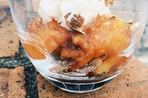 Verrine nectarine et romarin