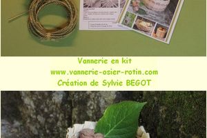 DIY Corbeille vannerie en kit