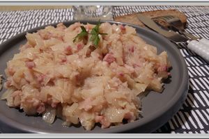 Chou blanc aux lardons