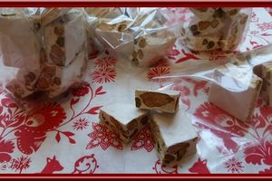 Nougat Blanc, Amandes Pistaches au Thermomix