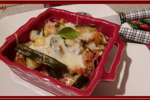 Gratin de légumes au jambon fumé