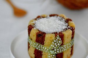 Mini Charlotte Chocolat - Noix de Coco