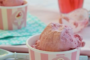 Glace express fraises framboises sans sorbetière