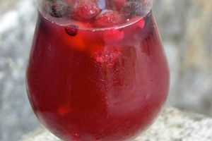 Cocktail rosé - fruits rouges