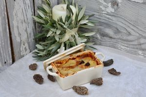 Gratin de pommes de terre aux morilles