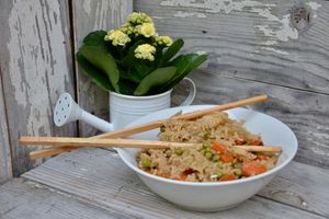 Riz poêlé à l’asiatique