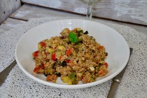 Poêlée de quinoa et aux légumes