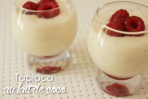 Le tapioca vanille au lait de coco